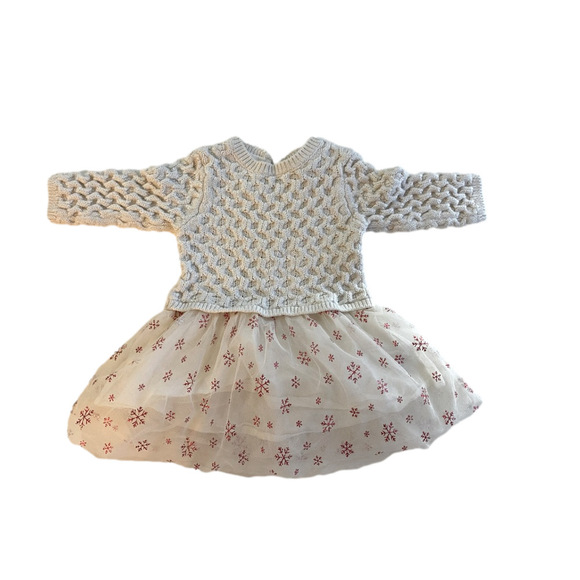 Hatley Metallic Snowflake Tulle Dress 9-12 months - Picture 2 of 7